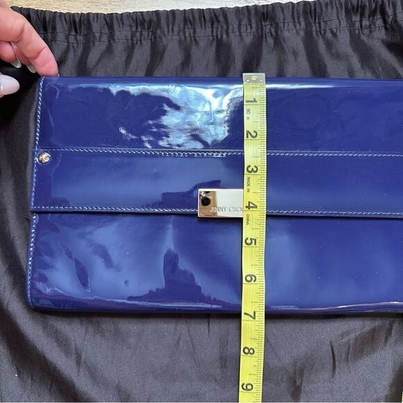 Jimmy Choo Patent Clutch Purple - Picture 8 of 9